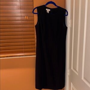 Calvin Klein Classic Black Midi Sheath Dress